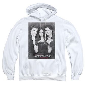 Vampire Diaries That Was Then Adult Pull Over Hoodie