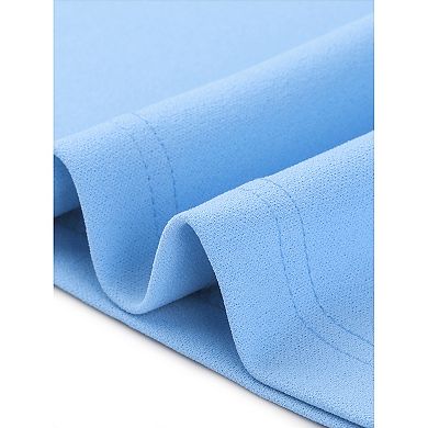 Women's Scoop Neck Beaded Long Sleeve High Waist Elegant Flared Dress