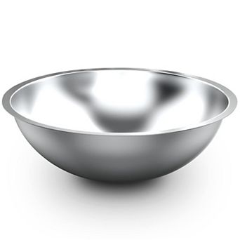 Alpine Cuisine 5-qt Stainless Steel Kitchen Mixing Bowls, Salad Bowls Heavy Duty Deeper Edge