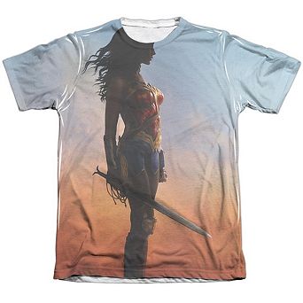 Wonder Woman Movie Poster Sleeve T-shirt