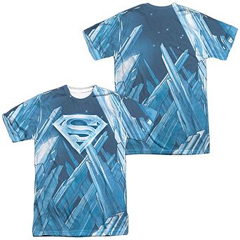 Superman Solitude Short Sleeve Adult 100% Poly Crew T-shirt
