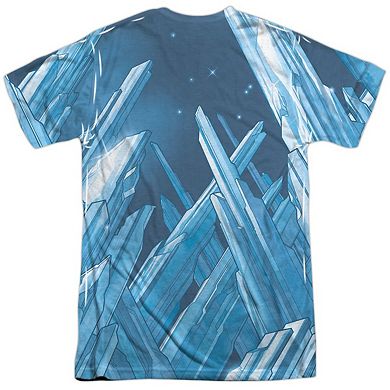 Superman Solitude Short Sleeve Adult 100% Poly Crew T-shirt