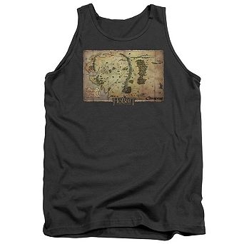 The Hobbit Middle Earth Map Adult Tank Top