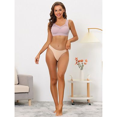 Women's Push Up Minimizer Full Coverage Mesh Wirefree Bras