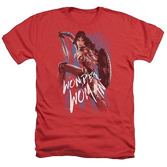 Wonder Woman Movie American Hero Adult Heather T-shirt