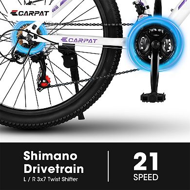 Women's Mountain Bike, 26-inch Wheels, Shimano 21 Speed Gear Mountain Bicycle