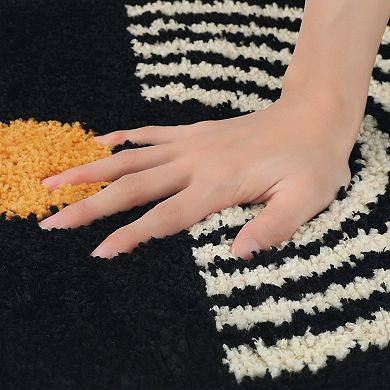 Indoor Outdoor Non-slip Absorbent Resist Dirt Entrance Soft Fluffy Carpet Doormats, 20" X 32"