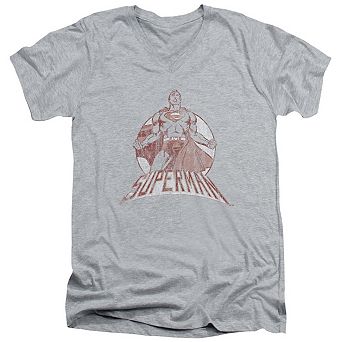 Superman Super Bad Short Sleeve Adult V Neck T-shirt