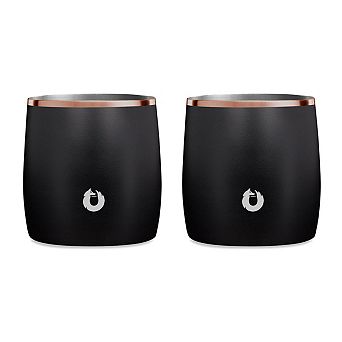 Premium Insulated Stainless Steel Rocks Glass, Set Of 2