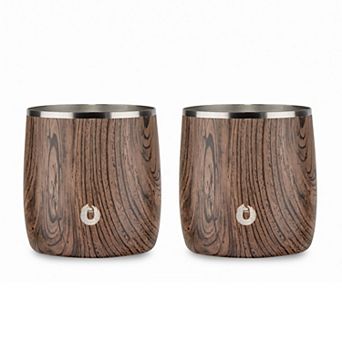 Premium Insulated Stainless Steel Rocks Glass, Set Of 2