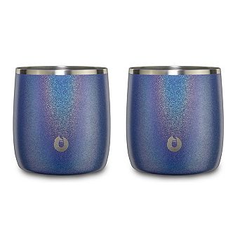 Premium Insulated Stainless Steel Rocks Glass, Set Of 2