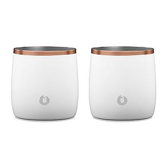 Premium Insulated Stainless Steel Rocks Glass, Set Of 2