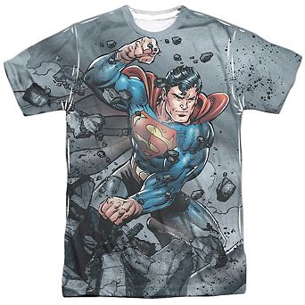 Superman Superman Vs Doomsday Short Sleeve Adult 100% Poly Crew T-shirt