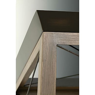 Antique Bronze Geometric Lantern Pendant Light with Faux Wood Finish for Kitchen or Dining Room