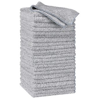 Gray Microfiber Cleaning Cloths, Ultra Soft Absorbent Lint Free Cleaning Rags 24 Pack 10" X 10"