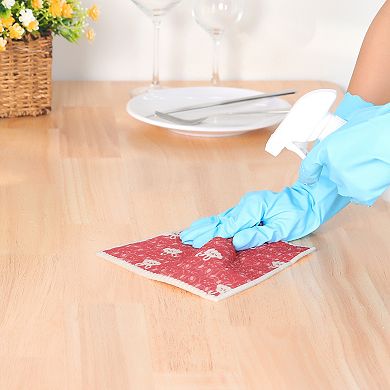 Lightweight Super Absorbent Cute Pattern Kitchen Dish Towels 6 Packs 7" X 8"