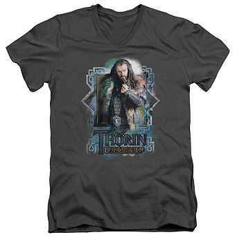 The Hobbit Thorin Oakenshield Short Sleeve Adult V Neck T-shirt