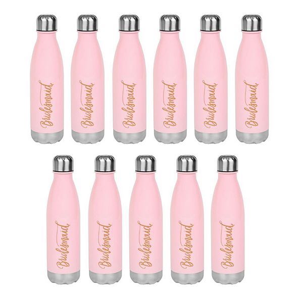 Samantha Margaret 17 oz. Bride Tribe Water Bottle - Pink