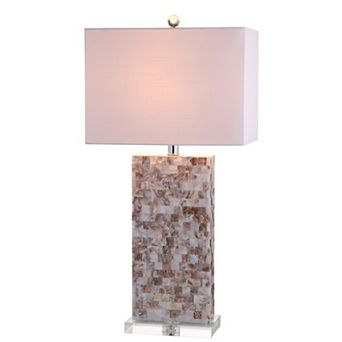Cannon Seashell And Crystal Led Table Lamp