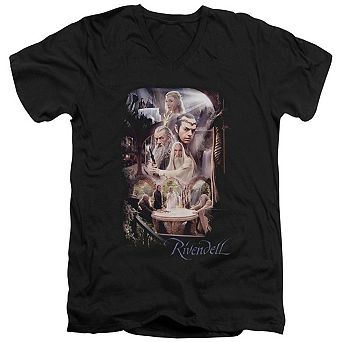 The Hobbit Rivendell Short Sleeve Adult V Neck T-shirt