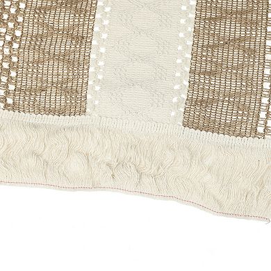 Bridal Party Dining Bedroom Boho Tassels Table Runner 1 Pack 12" X 87"