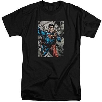 Superman Super Selfie Short Sleeve Adult Tall T-shirt