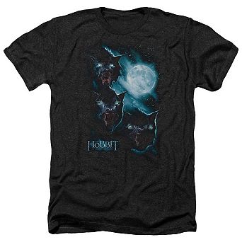The Hobbit Three Warg Moon Adult Heather T-shirt