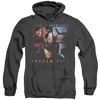 Batman Arkham City Escape Is Impossible Adult Heather Hoodie