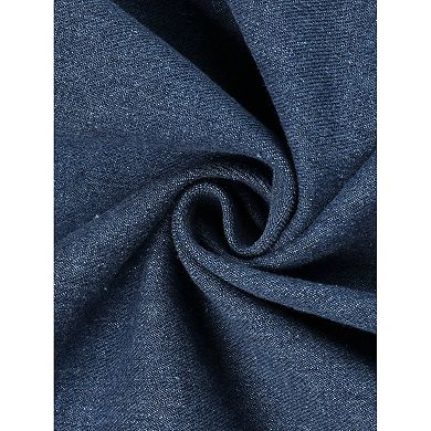 Women's Plus Size Button Up Frayed Hem Shacket Sleeveless Pockets Denim Jean Jacket Vest