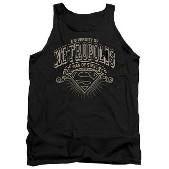 Superman University Of Metropolis Adult Tank Top