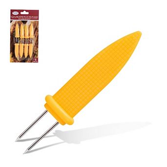 Alpine Cuisine Corn Skewers 8 pc Set Stainless Steel With Pp Handle