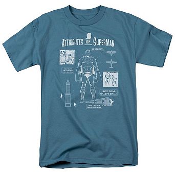 Superman Super Diagram Short Sleeve Adult T-shirt