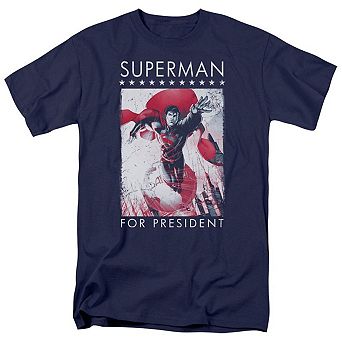 Superman Superman For President Short Sleeve Adult T-shirt