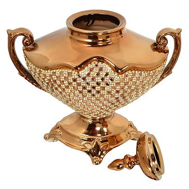 Afd Home European Elegance Rose Crystal Tureen With Removable Lid