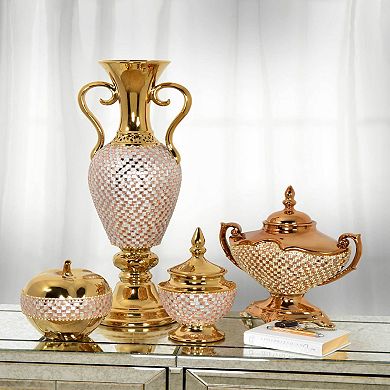 Afd Home European Elegance Rose Crystal Tureen With Removable Lid