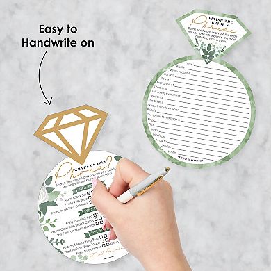Big Dot Of Happiness Boho Botanical Bride Bridal Shower & Wedding Activity Duo Games 20 Ct