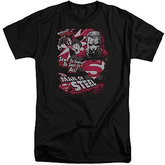 Superman Save Us All Short Sleeve Adult Tall T-shirt