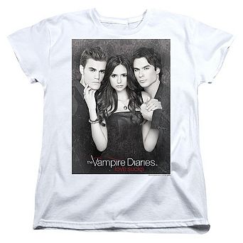 Vampire Diaries That Was Then Short Sleeve Womens T-shirt
