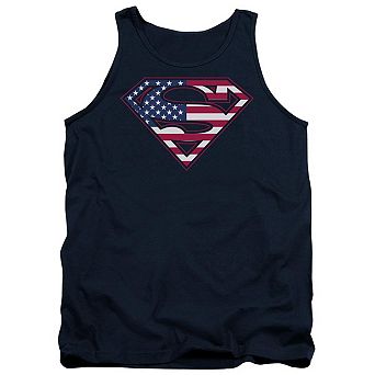 Superman U S Shield Adult Tank Top