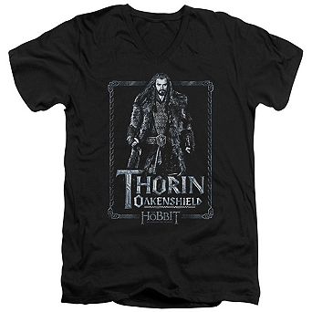 The Hobbit Thorin Stare Short Sleeve Adult V Neck T-shirt