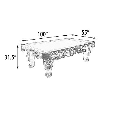 Afd Home 100" Monarch Luxury Pro Pool Table Traditional Billiard Game Table