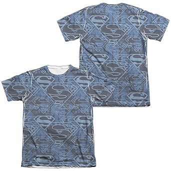 Superman Shielded Adult 65/35 Poly/cotton Short Sleeve T-shirt