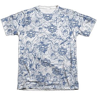 Superman Super Is The Man Adult 65/35 Poly/cotton Short Sleeve T-shirt