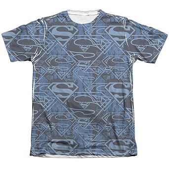 Superman Shielded Adult 65/35 Poly/cotton Short Sleeve T-shirt