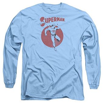 Superman Vintage Sphere Long Sleeve Adult T-shirt