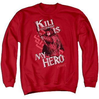 The Hobbit Kili Is My Hero Adult Crewneck Sweatshirt