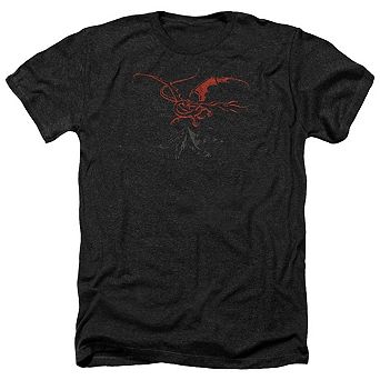 The Hobbit Smaug Adult Heather T-shirt