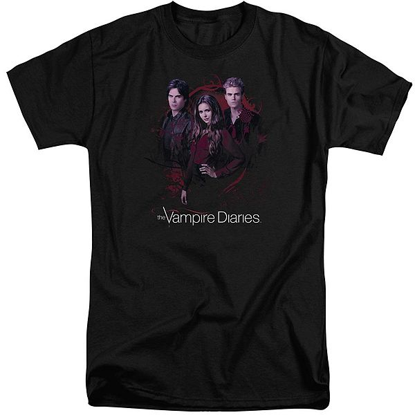 Vampire Diaries Company Of Three Short Sleeve Adult Tall T-shirt