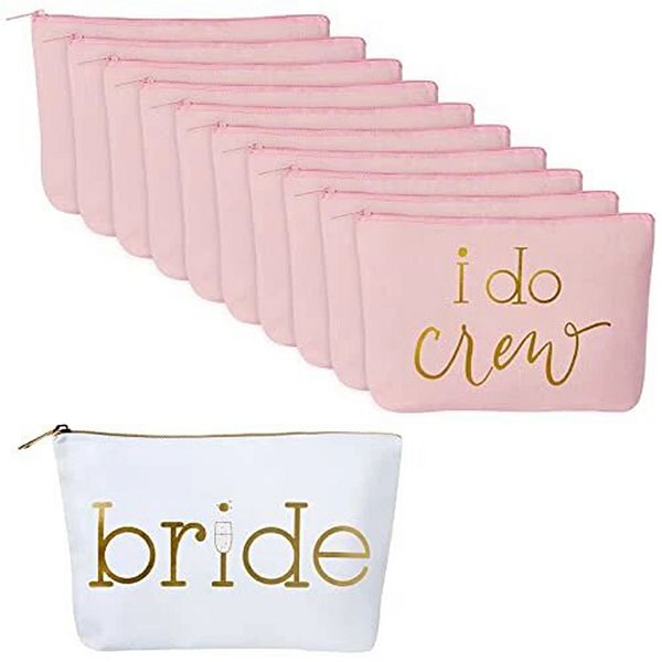 Samantha Margaret Canvas Makeup Bags For Weddings, Bachelorette