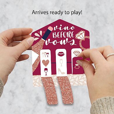 Big Dot Of Happiness Vino Before Vows - Winery Bridal Shower Game Pull Tabs 3-in-a-row 12 Ct